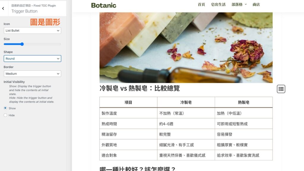 外觀調整